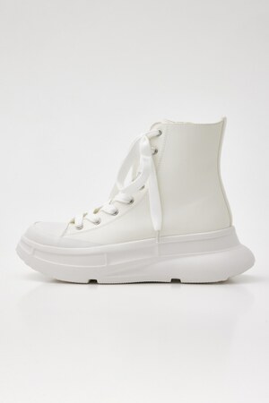 ボリュームソールフェイクレザースニーカー