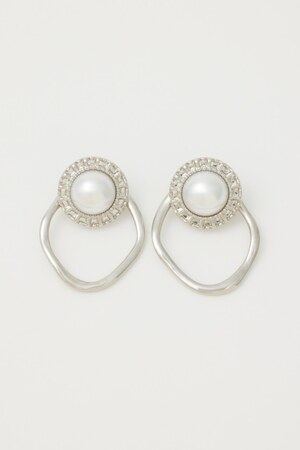 2WAYビッグフェイクパールピアス