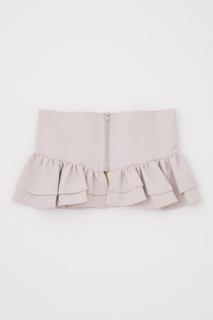 フェイクレザーコルセット