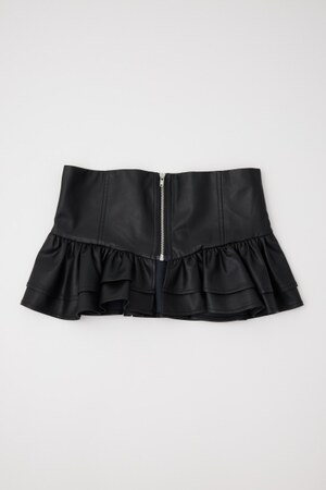 フェイクレザーコルセット