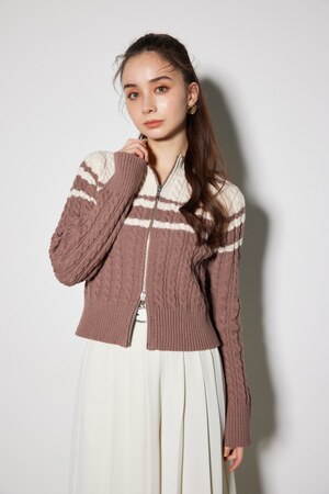 トラックニットトップス