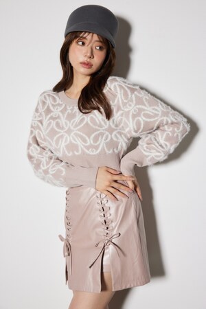 2WAY Rロゴニットトップス