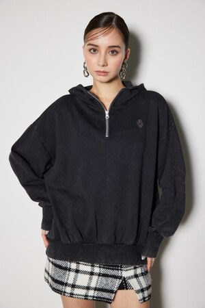 Bigパーカーロゴスウェットトップス