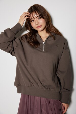 Bigパーカーロゴスウェットトップス