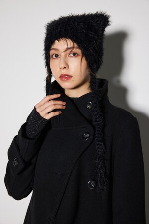 シャギーキャットビーニー