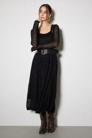 【一部店舗・WEB限定】ソフティーニットフレアワンピース