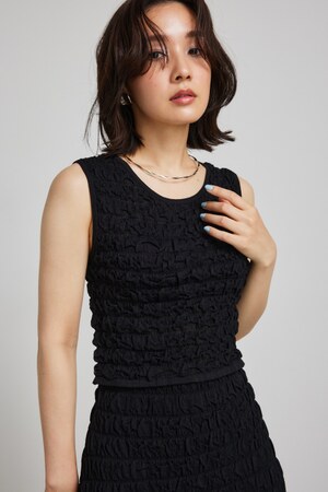 ポップコーンニットトップス