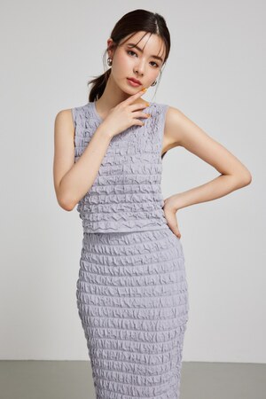 ポップコーンニットトップス