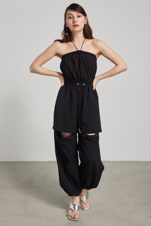 ゴムデザイン2WAYベアロンパース