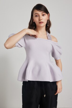 メニーWAYペプラムKnit TOP