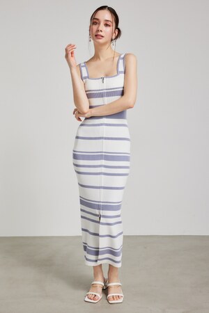 2WAY ZIPタイトknit OP