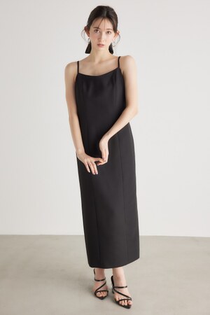 バックストリングシンプルキャミOP