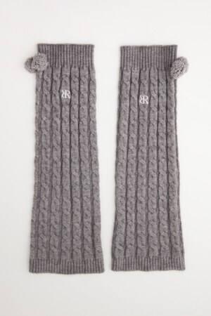 【RIENDA GOLF】ケーブル編みレッグウォーマー