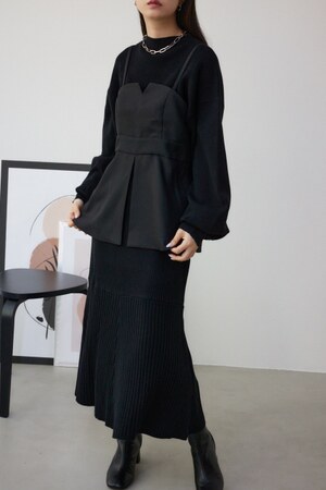 ビスチェセットニットワンピース