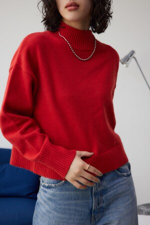 ハイネックアソートカラーニットプルオーバー