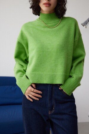 ハイネックアソートカラーニットプルオーバー