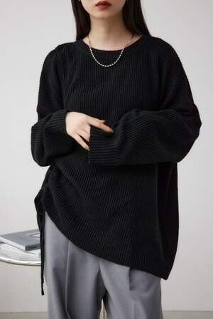 ドロストデザインニットプルオーバー