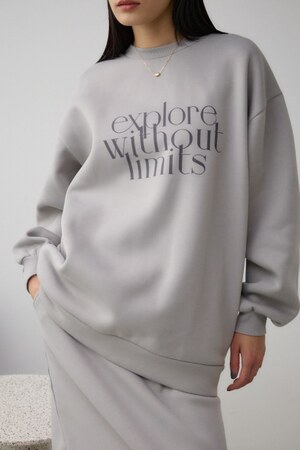 ロゴスウェットトップス