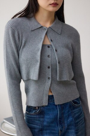 moussyビスチェ AZUL BY MOUSSY | ビスチェセットアンサンブル (ニット ) |SHEL