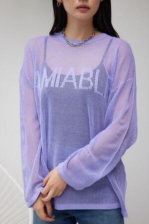 メッシュロゴニット