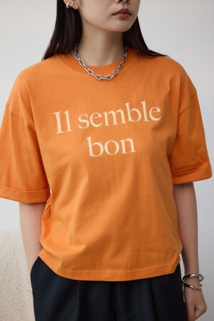 ボクシーシルエットロゴTシャツ