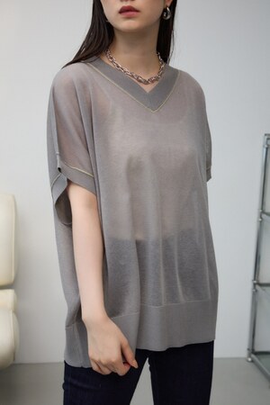 シアーワイドルーズニット