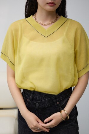 シアーワイドルーズニット