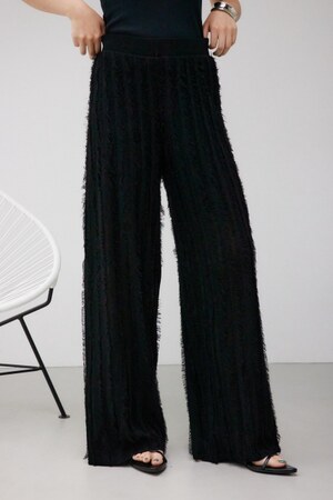 シアーフリンジニットパンツ