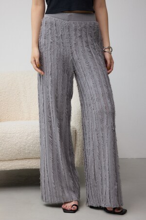 シアーフリンジニットパンツ