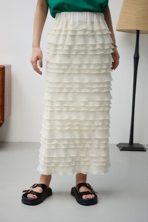 フリルメッシュタイトスカート
