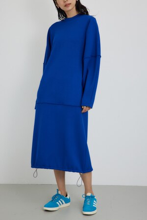 【PLUS】サイドタックコクーンワンピース