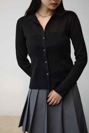 ポロエリラメニット