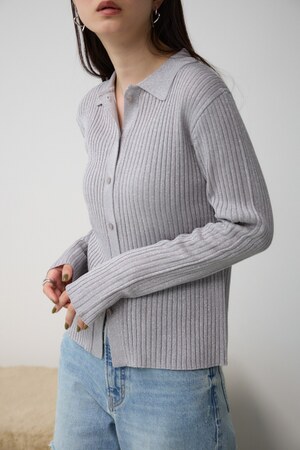 ポロエリラメニット