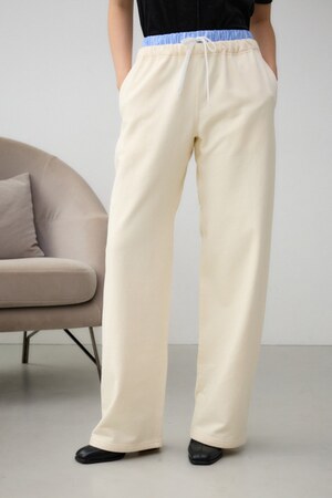 ダブルウエストスウェットパンツ