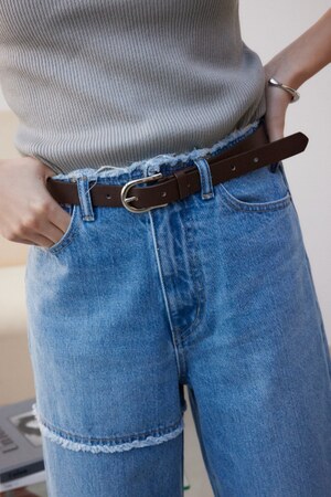 フェイクレザープレーンベルト