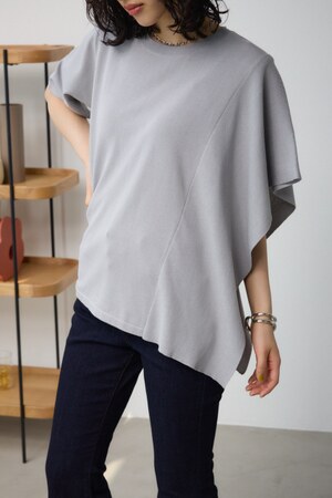 サイドラッフルニットトップス