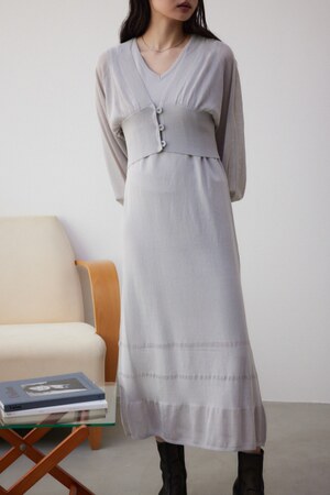 カーデセットニットワンピース