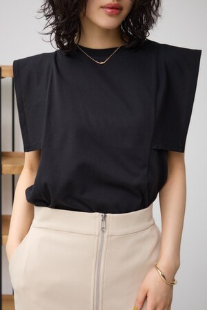 パネルスリーブカットトップス
