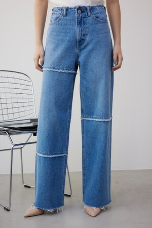 AZUL DENIM フリンジワイド