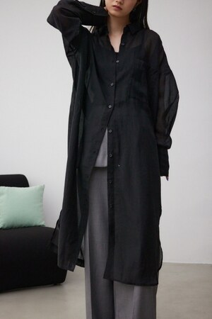 シアーロングシャツ