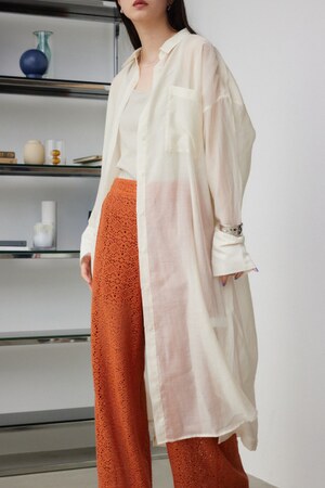 シアーロングシャツ