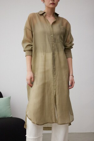 シアーロングシャツ