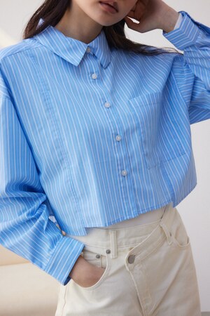 ショートキリカエシャツ