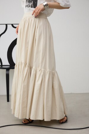 リネンミックスマキシスカート