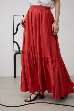 リネンミックスマキシスカート