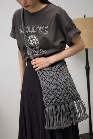 マクラメパターンショルダーバッグ