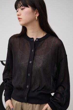 リネンライクコンパクトカーディガン