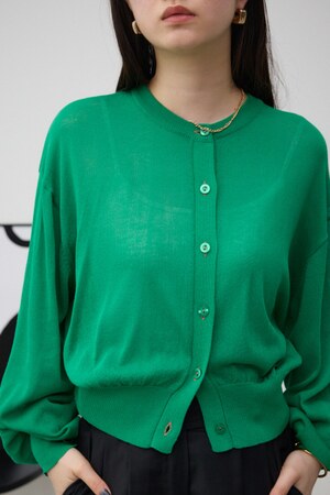 リネンライクコンパクトカーディガン