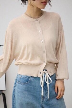 リネンライクコンパクトカーディガン