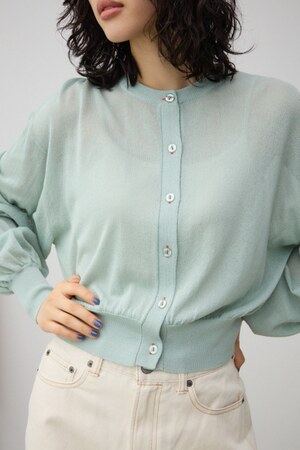 リネンライクコンパクトカーディガン